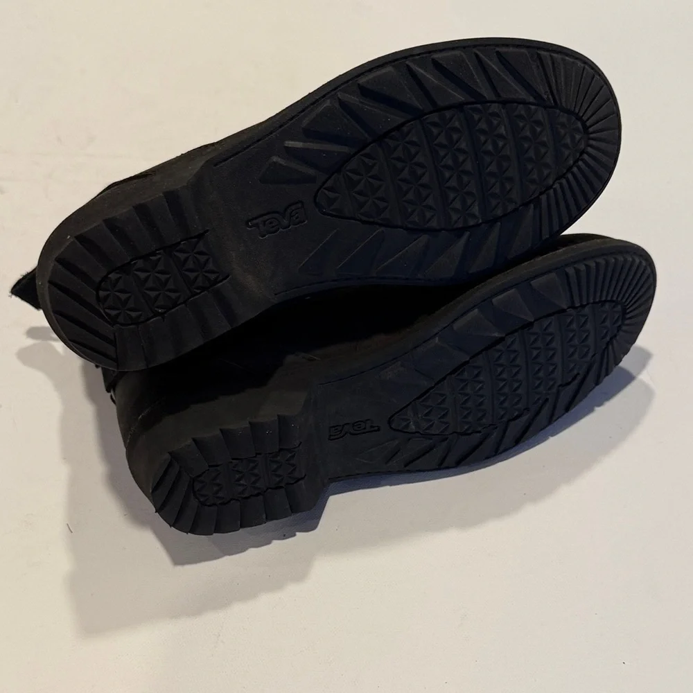 Teva Black Suede Ankle Boots